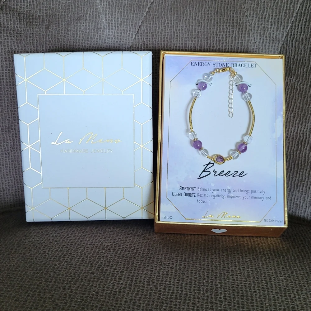 La Meno Breeze🌬 Energy⚡️Stone Bracelet - NIB - Picture 11 of 16